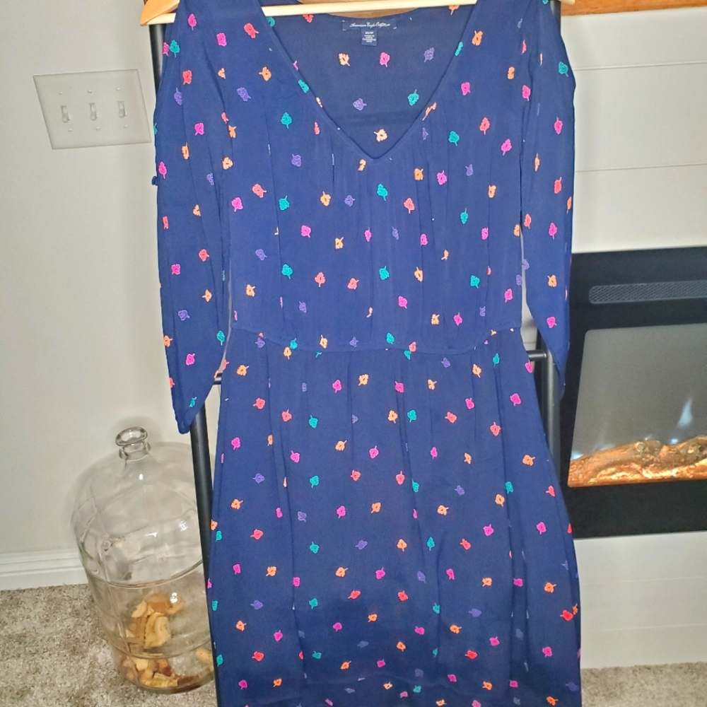 American Eagle, Fall Style, Slit Sleeve, Knee High Dress
